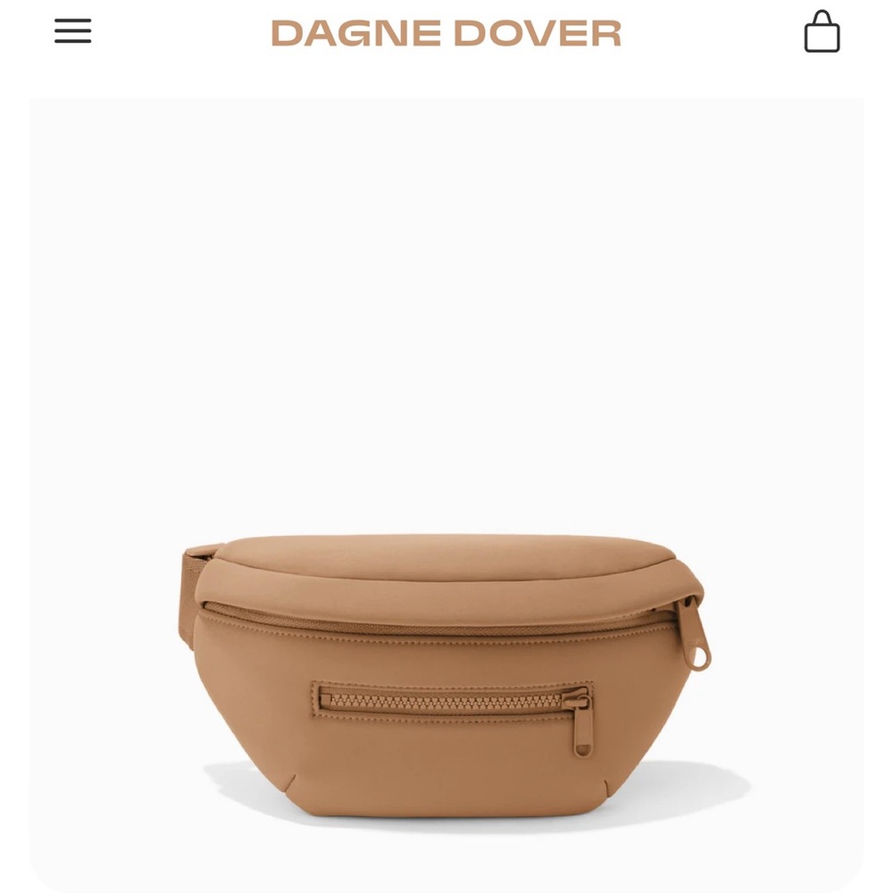 Dagne Dover Ace Neoprene Fanny Pack in Camel